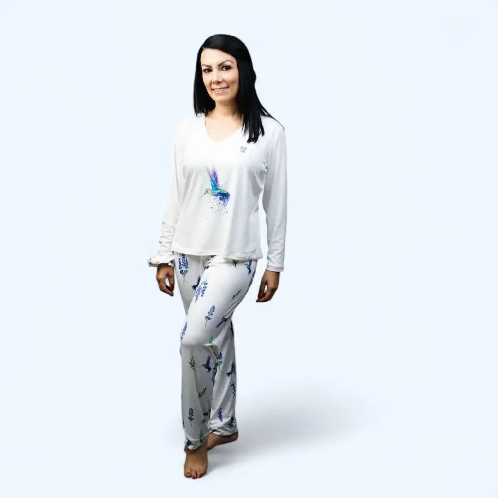 Pijama energía y vitalidad (Chica-Mediana, Pantalón manga larga, Esencial)