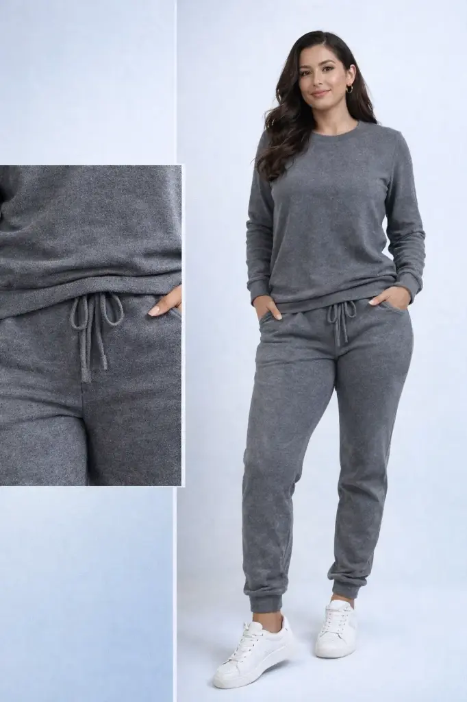 Comfy Jogger  (Gris, Chica-Mediana)